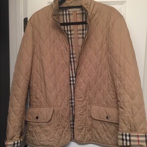 Authentic Burberry Beige Quilted Jacket